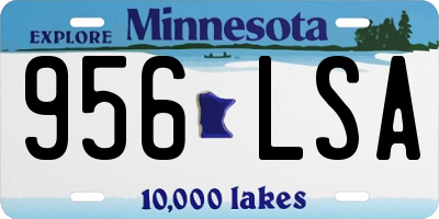 MN license plate 956LSA