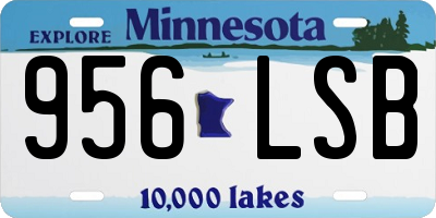 MN license plate 956LSB