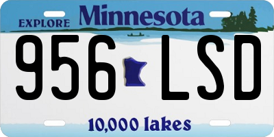 MN license plate 956LSD