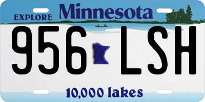 MN license plate 956LSH