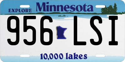MN license plate 956LSI