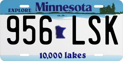 MN license plate 956LSK