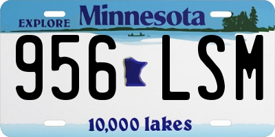 MN license plate 956LSM