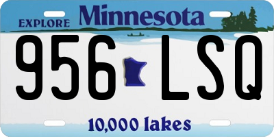 MN license plate 956LSQ