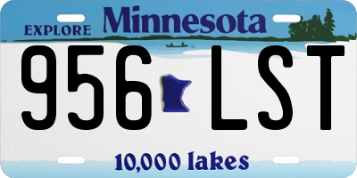 MN license plate 956LST