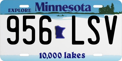 MN license plate 956LSV