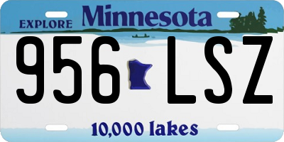 MN license plate 956LSZ
