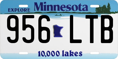 MN license plate 956LTB