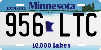 MN license plate 956LTC