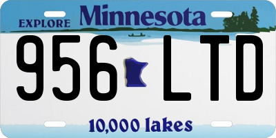 MN license plate 956LTD