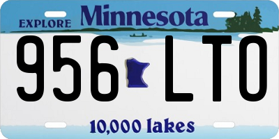 MN license plate 956LTO