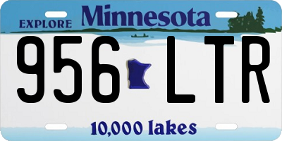 MN license plate 956LTR