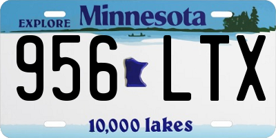 MN license plate 956LTX