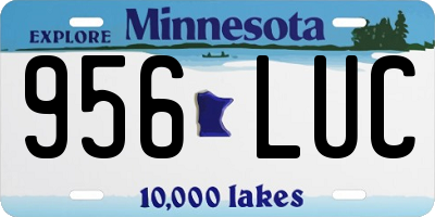 MN license plate 956LUC