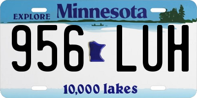 MN license plate 956LUH