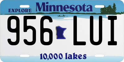 MN license plate 956LUI