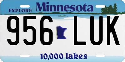 MN license plate 956LUK