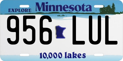 MN license plate 956LUL