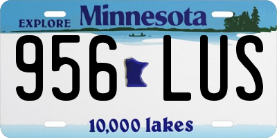 MN license plate 956LUS