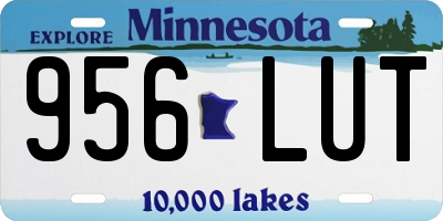 MN license plate 956LUT
