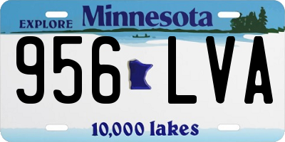 MN license plate 956LVA