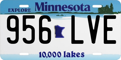 MN license plate 956LVE