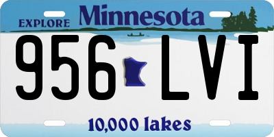 MN license plate 956LVI