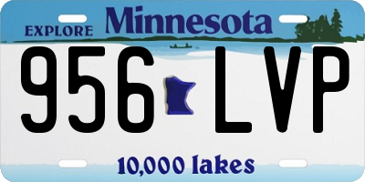 MN license plate 956LVP