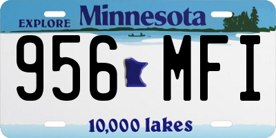 MN license plate 956MFI