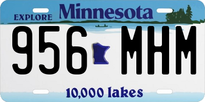MN license plate 956MHM