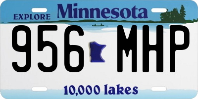 MN license plate 956MHP