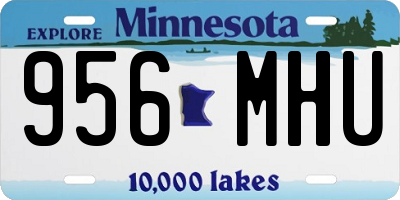 MN license plate 956MHU