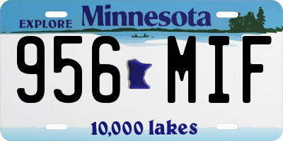 MN license plate 956MIF