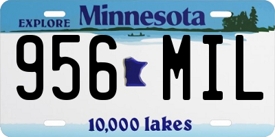 MN license plate 956MIL