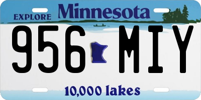 MN license plate 956MIY