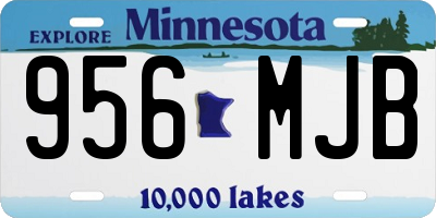 MN license plate 956MJB
