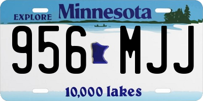 MN license plate 956MJJ