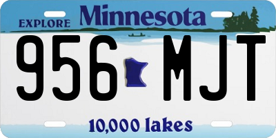 MN license plate 956MJT