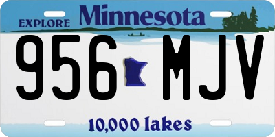 MN license plate 956MJV