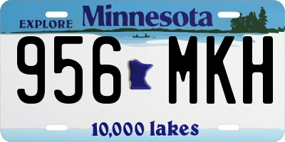 MN license plate 956MKH