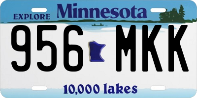 MN license plate 956MKK