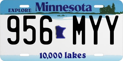 MN license plate 956MYY