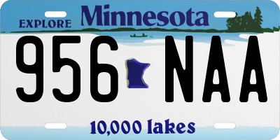 MN license plate 956NAA
