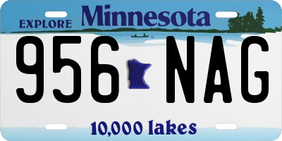 MN license plate 956NAG