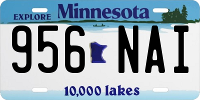 MN license plate 956NAI