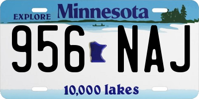 MN license plate 956NAJ