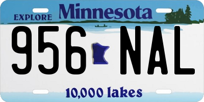MN license plate 956NAL