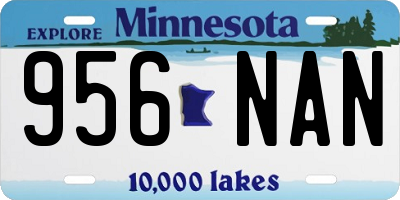 MN license plate 956NAN