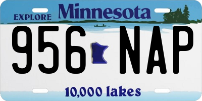 MN license plate 956NAP