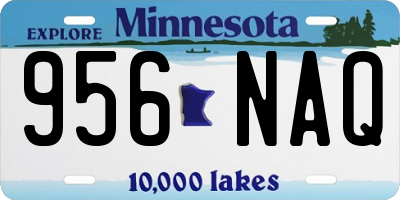 MN license plate 956NAQ